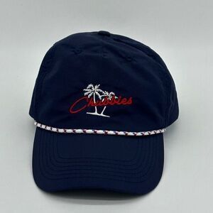 Chubbies Hats Adult OSFA Navy Blue Nylon Rope Brim Strapback Cap Surfer Mens NEW